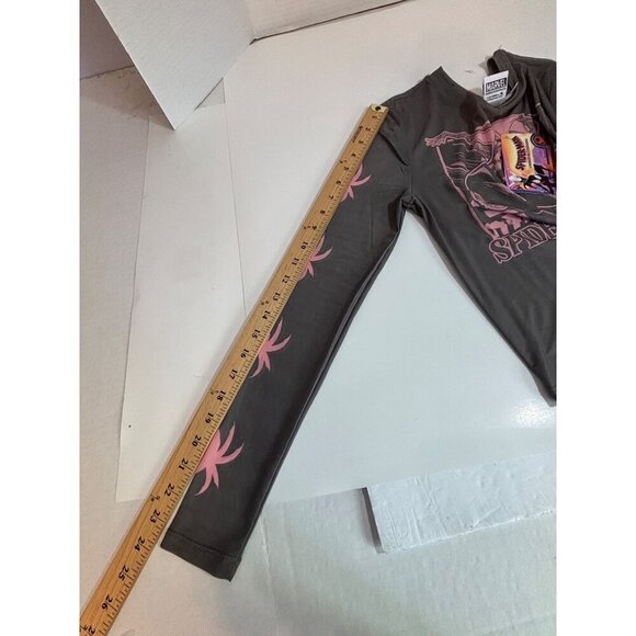 Spider-Man Across The Spider-Verse Spider-Gwen Graphic Crop Top Womens Small NWT - Picture 11 of 11